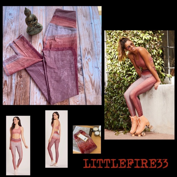 ✨NIYAMA SOL RETRO BLUSH HIGH WAIST LEGGING XS - Picture 11 of 11